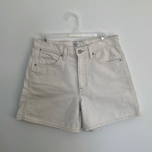 🐇 Sunday Best High-Waist Cream Denim Shorts